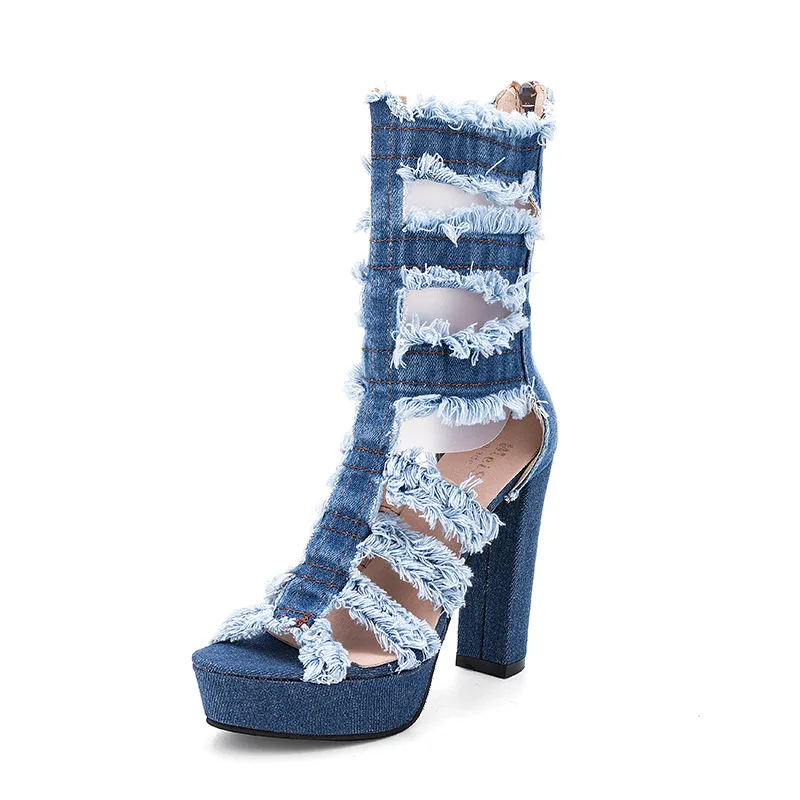New Roman High-heeled Sandals Fashionable Hollow-mesh Red Shoes Pure-color Long-cylinder Holiday Denim Dress Sexy
New Roman High-heeled Sandals Fashionable Hollow-mesh Red Shoes Pure-color Long-cylinder Holiday Denim Dress Sexy