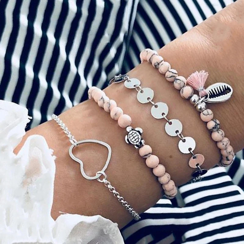 Tocona Bohemian Sequins Shell Tortoise Chain Pink Bead Tassel Multilayer Bracelet Set For Women Charm Beach Bangle Anklet C07308
Tocona Bohemian Sequins Shell Tortoise Chain Pink Bead Tassel Multilayer Bracelet Set For Women Charm Beach Bangle Anklet C07308