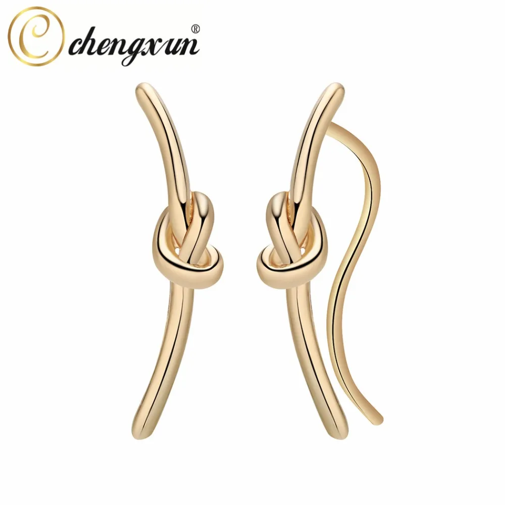 CHEGNXUN Trendy Unique Rope Knot Twist Charm Earrings Crawler Ear Cuff Stud Piercing Punk Rock Jewelry for Women Girls
CHEGNXUN Trendy Unique Rope Knot Twist Charm Earrings Crawler Ear Cuff Stud Piercing Punk Rock Jewelry for Women Girls