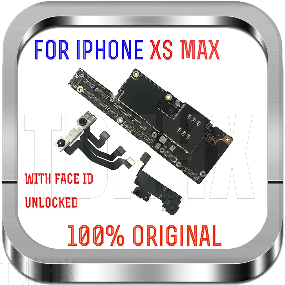 100% original Good Working For iPhone XS Max Motherboard Unlocked With / Without Face ID Original Used OK Main Logic Board
100% original Good Working For iPhone XS Max Motherboard Unlocked With / Without Face ID Original Used OK Main Logic Board