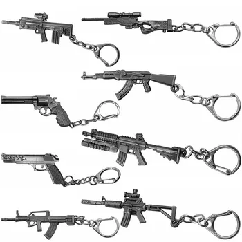 3D Simulation Gun Pendant Keychain Cool Men Metal Weapon Model AK47 M16 M4A1 AWM Revolver Guns Key Ring For Car Holder Chaveiro
3D Simulation Gun Pendant Keychain Cool Men Metal Weapon Model AK47 M16 M4A1 AWM Revolver Guns Key Ring For Car Holder Chaveiro