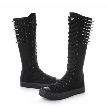 YUAN BU 2019 NEW Rivet Boot Cheerleaders Dance Shoes Women Shoes Boots High-top Side Zipper Cross-tied Canvas Shoes Large Size
YUAN BU 2019 NEW Rivet Boot Cheerleaders Dance Shoes Women Shoes Boots High-top Side Zipper Cross-tied Canvas Shoes Large Size