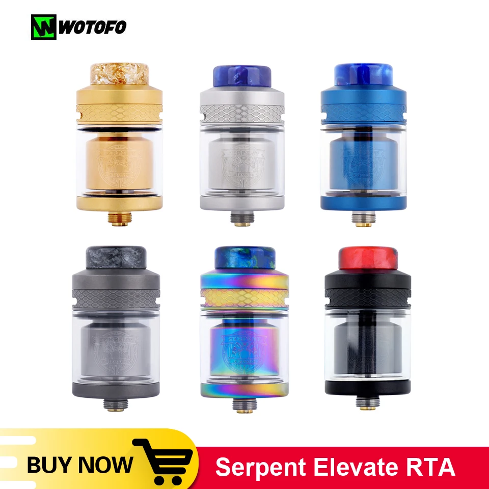 Original Wotofo Serpent Elevate RTA Atomizer Tank 24mm diameter 3.5ml/4.5ml capacity Single coil RTA Rebuilding Tank E-cigarette
Original Wotofo Serpent Elevate RTA Atomizer Tank 24mm diameter 3.5ml/4.5ml capacity Single coil RTA Rebuilding Tank E-cigarette