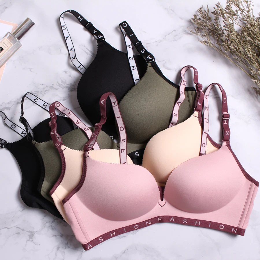 Women Fashion Seamless Bras Wire Free Letter Sexy Lingerie Push Up Bra Breathable Underwear Lady Bralette Adjustable Straps
Women Fashion Seamless Bras Wire Free Letter Sexy Lingerie Push Up Bra Breathable Underwear Lady Bralette Adjustable Straps