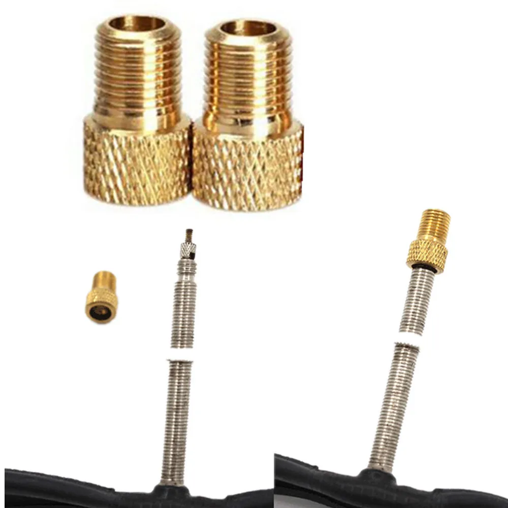 2Pc Brass Adaptor Presta To Schrader Bicycle Valve Converter Bike Pump Connector Zinc Alloy (copper plated) Bike Pump Connector
2Pc Brass Adaptor Presta To Schrader Bicycle Valve Converter Bike Pump Connector Zinc Alloy (copper plated) Bike Pump Connector