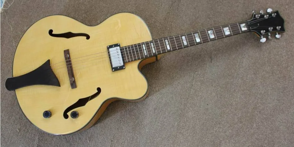 free shipping new Big John 6 strings hollow electric guitar in yellow with mahogany body made in China LL17
free shipping new Big John 6 strings hollow electric guitar in yellow with mahogany body made in China LL17