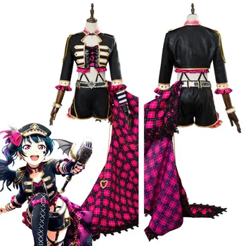 Love Live!Aqours Tsushima Yoshiko Punk Rock Cosplay Costume Suit Dress Uniform For Halloween Carnival Costumes No Wings
Love Live!Aqours Tsushima Yoshiko Punk Rock Cosplay Costume Suit Dress Uniform For Halloween Carnival Costumes No Wings