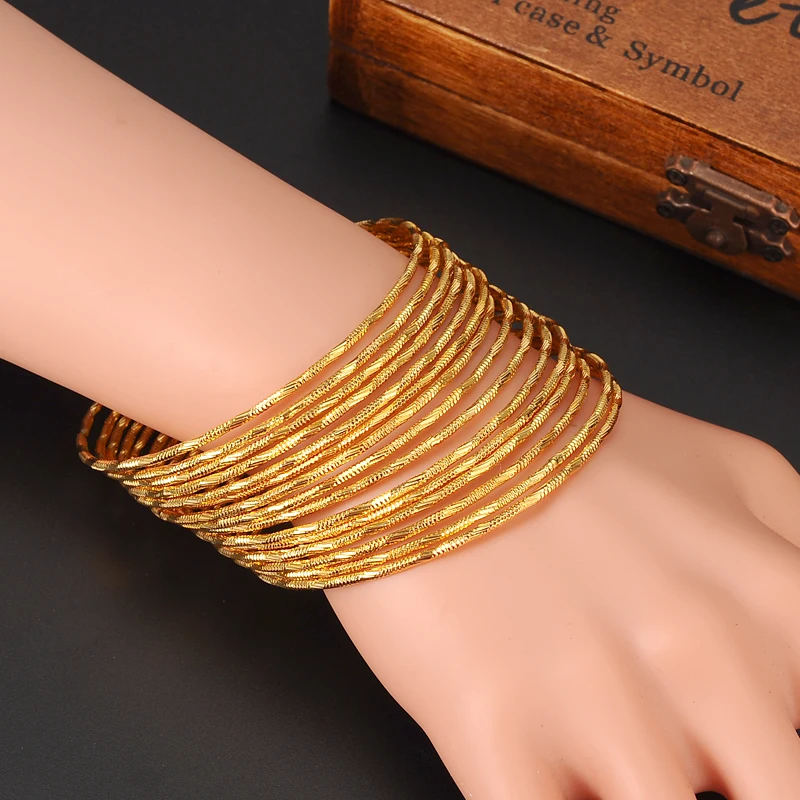 24k Gold Women Gold big Dubai Bride Wedding Ethiopian Bracelet Africa Bangle Arab Jewelry Gold Charmgirls India Bracelet gifts
24k Gold Women Gold big Dubai Bride Wedding Ethiopian Bracelet Africa Bangle Arab Jewelry Gold Charmgirls India Bracelet gifts