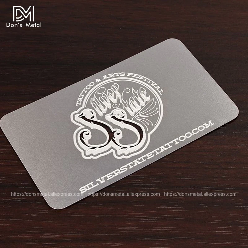 High - grade metal business card metal membership card custom personalized business card design stainless steel business card 