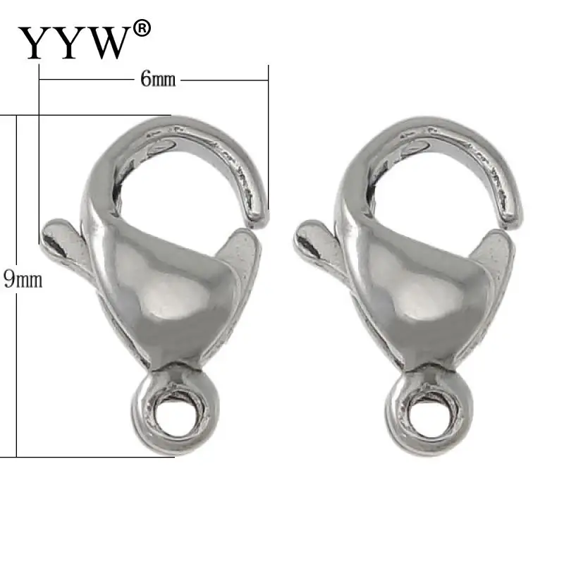 200 PCS Stainless Steel Lobster Shrimp Claw Clasp Factory Price Original Color 6x9x3mm Hole:Approx 1mm Diy Jewelry Finding
200 PCS Stainless Steel Lobster Shrimp Claw Clasp Factory Price Original Color 6x9x3mm Hole:Approx 1mm Diy Jewelry Finding