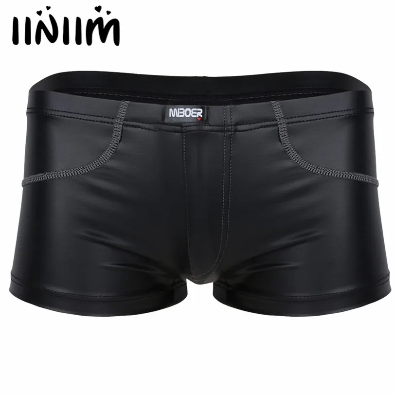 2017 Newest Sexy Gay Male Underpant Lingerie Panties Men Lingerie Patent Leather Boxer Briefs Shorts Underwear Underpants
2017 Newest Sexy Gay Male Underpant Lingerie Panties Men Lingerie Patent Leather Boxer Briefs Shorts Underwear Underpants