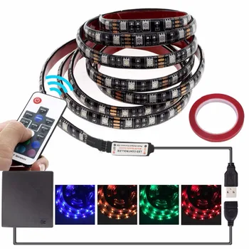 LED Strip Lights Battery Powered With RF Remote Controller, LED Light Strips for TV Backlight Waterproof RGB Flexible ST525
LED Strip Lights Battery Powered With RF Remote Controller, LED Light Strips for TV Backlight Waterproof RGB Flexible ST525