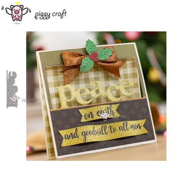Piggy Craft metal cutting dies cut die mold Peace letter decoration Scrapbook paper craft knife mould blade punch stencils dies
Piggy Craft metal cutting dies cut die mold Peace letter decoration Scrapbook paper craft knife mould blade punch stencils dies