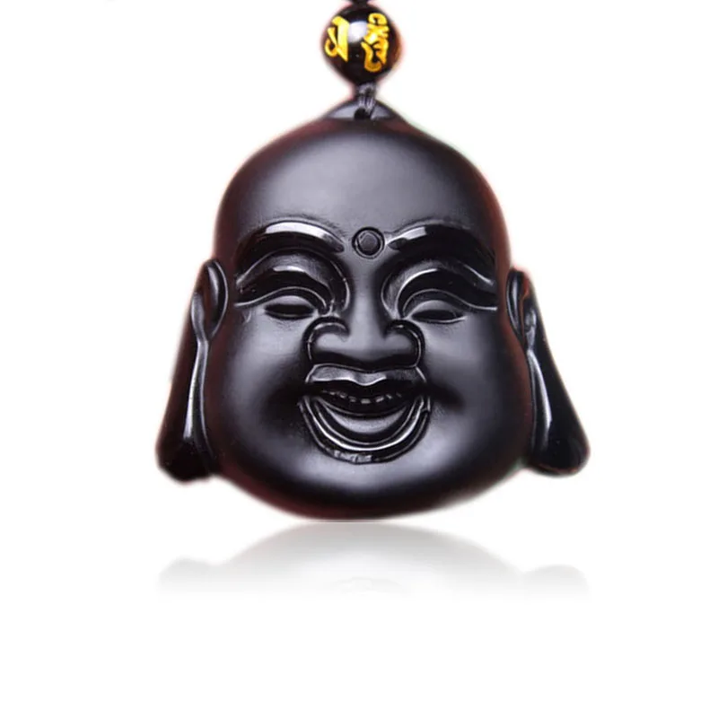 Natural Stone Matte Black Obsidian Buddha Head Necklace Pendant Charm Chinese buddha zen Good Luck Trendy Pendant For Men/Women
Natural Stone Matte Black Obsidian Buddha Head Necklace Pendant Charm Chinese buddha zen Good Luck Trendy Pendant For Men/Women