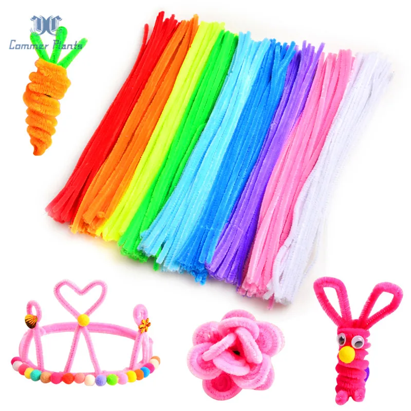 Happyyami 100pcs Pipe Cleaners Chenille Stems DIY Pipe Cleaners Art Craft Decorations Twisted Tie for Christmas Party Happyyami 100pcs Pipe Cleaners Chenille Stems DIY Pipe Cleaners Art Craft Decorations Twisted Tie for Christmas Party