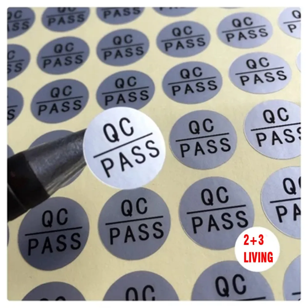 QC Adhesive Label Sticker Custom Label Sticker QC PASS Stickers 1000pcs/lot Silver Color Round Silver PET Warranty Label
QC Adhesive Label Sticker Custom Label Sticker QC PASS Stickers 1000pcs/lot Silver Color Round Silver PET Warranty Label