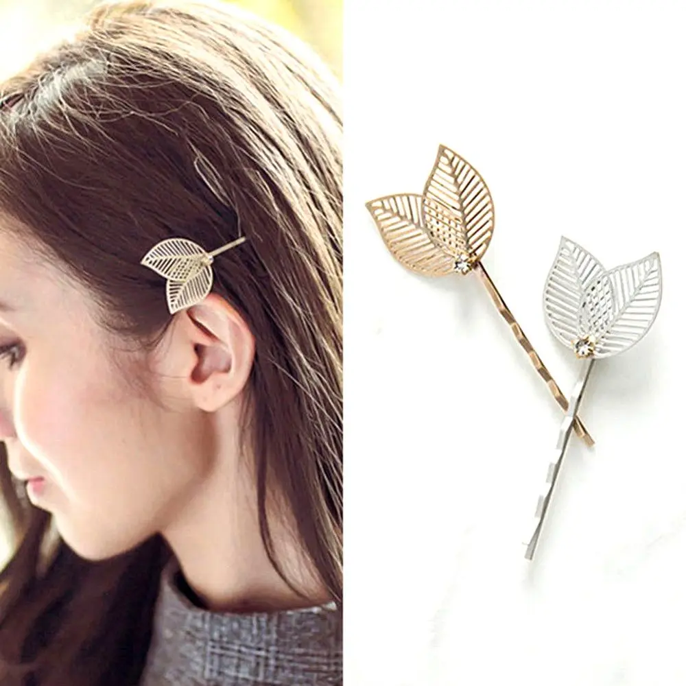 Elegant Leaves Hollow Out Hairpin Slide Clip Women Fashion Accessory Decor Simple Metal Hair Clip For Girls
Elegant Leaves Hollow Out Hairpin Slide Clip Women Fashion Accessory Decor Simple Metal Hair Clip For Girls