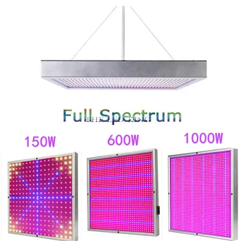 150W 600W 1000W High Power Plant lamp AC85~265V Full Spectrum LED Greenhouse Plants Hydroponics Flower Panel Grow Light
150W 600W 1000W High Power Plant lamp AC85~265V Full Spectrum LED Greenhouse Plants Hydroponics Flower Panel Grow Light