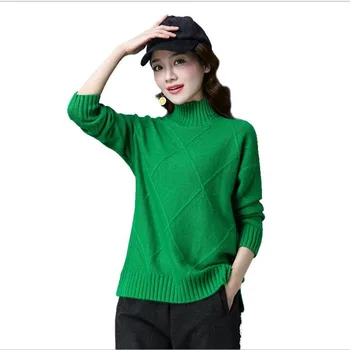 Long Sleeve Plus Size 3XL Women Sweater Pullovers Autumn Women Turtleneck Short Knitted Loose 2018New High Elastic SweaterCQ2509
Long Sleeve Plus Size 3XL Women Sweater Pullovers Autumn Women Turtleneck Short Knitted Loose 2018New High Elastic SweaterCQ2509