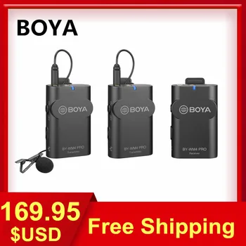 BOYA WM4 Pro Microphone Lavalier Microfone Wireless Microphone Receiver Transmitter
BOYA WM4 Pro Microphone Lavalier Microfone Wireless Microphone Receiver Transmitter