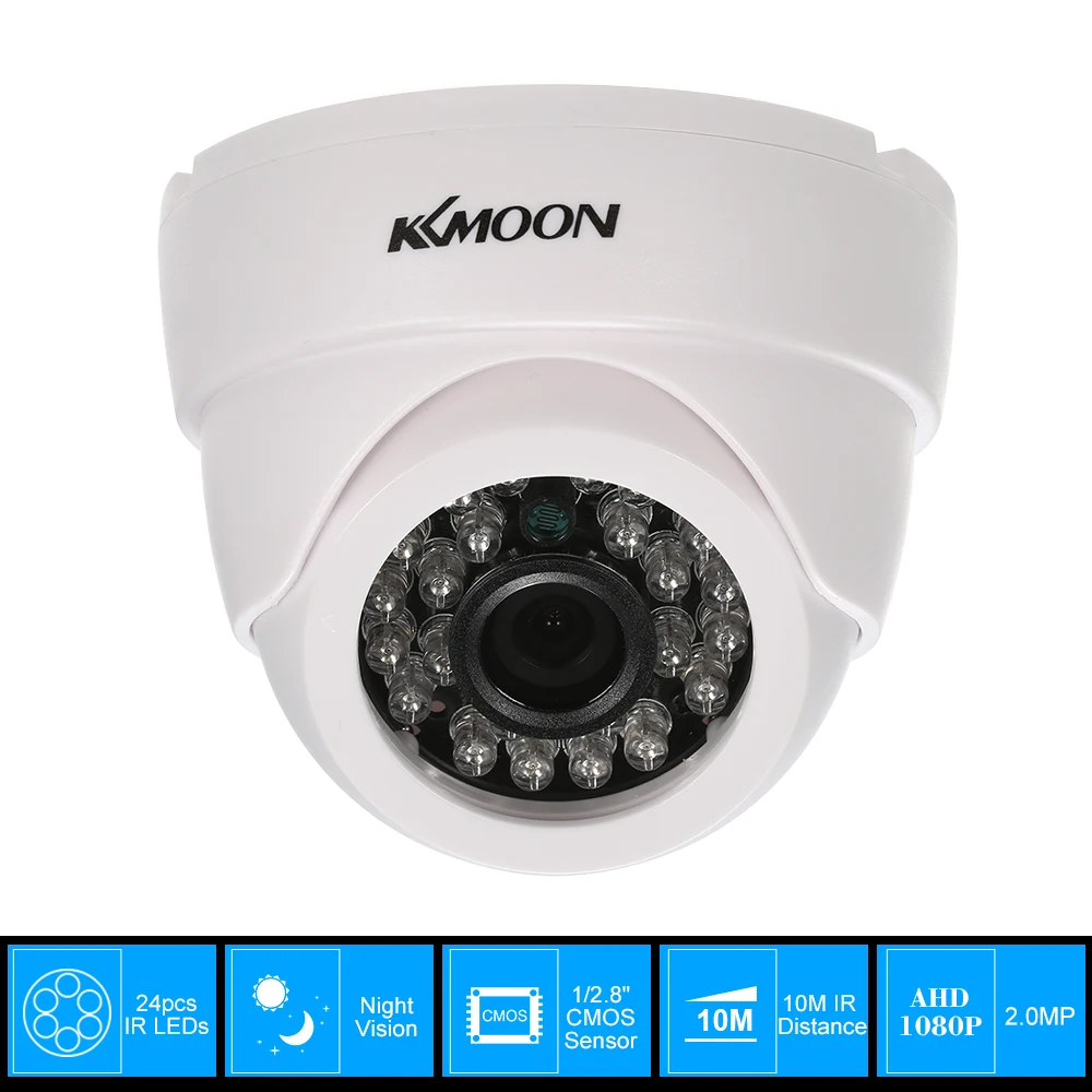 1080P AHD Dome CCTV Analog Camera 3.6mm Lens 1/2.8’’ CMOS 2.0MP IR-CUT 24pcs IR LEDS Night Vision for Home Security
1080P AHD Dome CCTV Analog Camera 3.6mm Lens 1/2.8’’ CMOS 2.0MP IR-CUT 24pcs IR LEDS Night Vision for Home Security