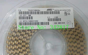 TAJD227k002RNJ CAP TANT 220UF 2.5V 10% 2917 Tantalum Capacitors D type 50pcs
TAJD227k002RNJ CAP TANT 220UF 2.5V 10% 2917 Tantalum Capacitors D type 50pcs