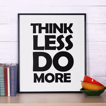 Think Less Do More, Inspirational Quotes, Motivational Quotes Wall Art, CanvasPainting Poster Oil Painting Canvas Art No Frame
Think Less Do More, Inspirational Quotes, Motivational Quotes Wall Art, CanvasPainting Poster Oil Painting Canvas Art No Frame