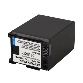 1PCS 3400mAh 7.4V Li-ion Rechargeable Battery For BP 809 BP 819 BP 827 Canon HF10 HF11 HF100 HF20 HF200 HFS10 HFS100 Batterie