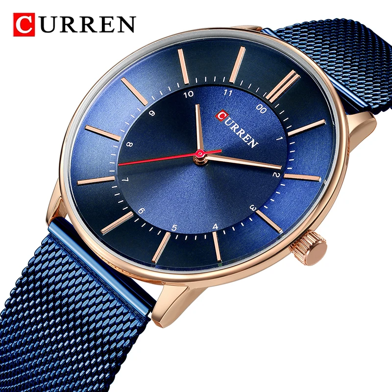 CURREN Luxury Blue Watch Men Fashion Sport Quartz Clock Mens Watches Full Steel Business Waterproof Watch Male
CURREN Luxury Blue Watch Men Fashion Sport Quartz Clock Mens Watches Full Steel Business Waterproof Watch Male