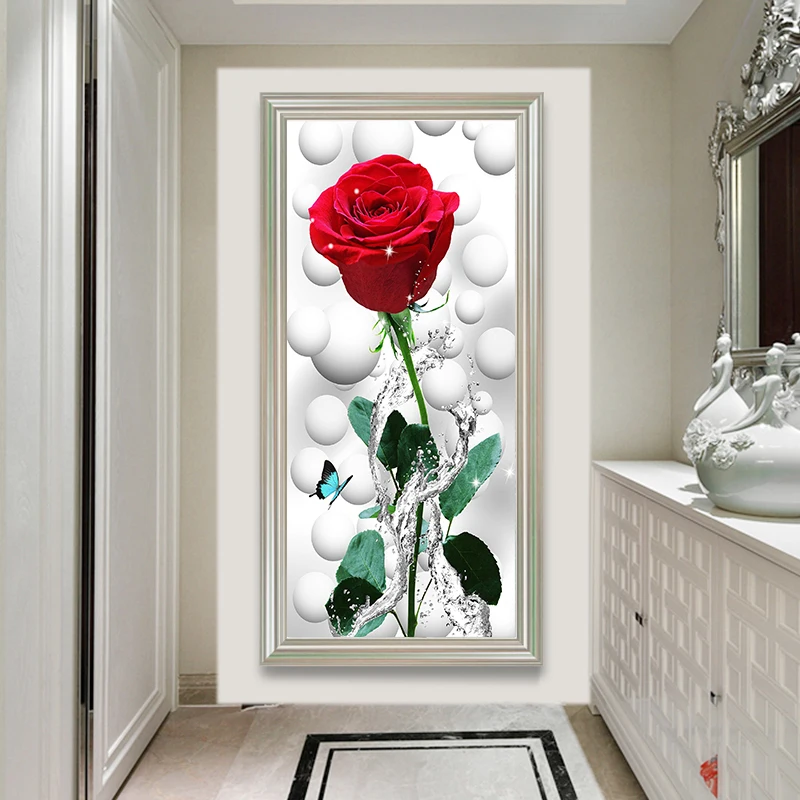 5D DIY Diamond Painting Cross Stitch Kits Wall Decor Computer Graphic Red Rose Green Leaves White Bubbles Butterfly
5D DIY Diamond Painting Cross Stitch Kits Wall Decor Computer Graphic Red Rose Green Leaves White Bubbles Butterfly
