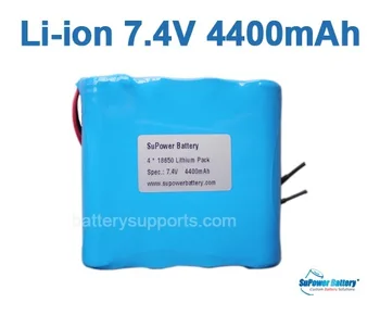 SuPower 7.2V 7.4V 8.4V 18650 4400mAh Lithium ion Li-ion Rechargeable Battery Pack Max. 2A with built-in protection circuit board
SuPower 7.2V 7.4V 8.4V 18650 4400mAh Lithium ion Li-ion Rechargeable Battery Pack Max. 2A with built-in protection circuit board