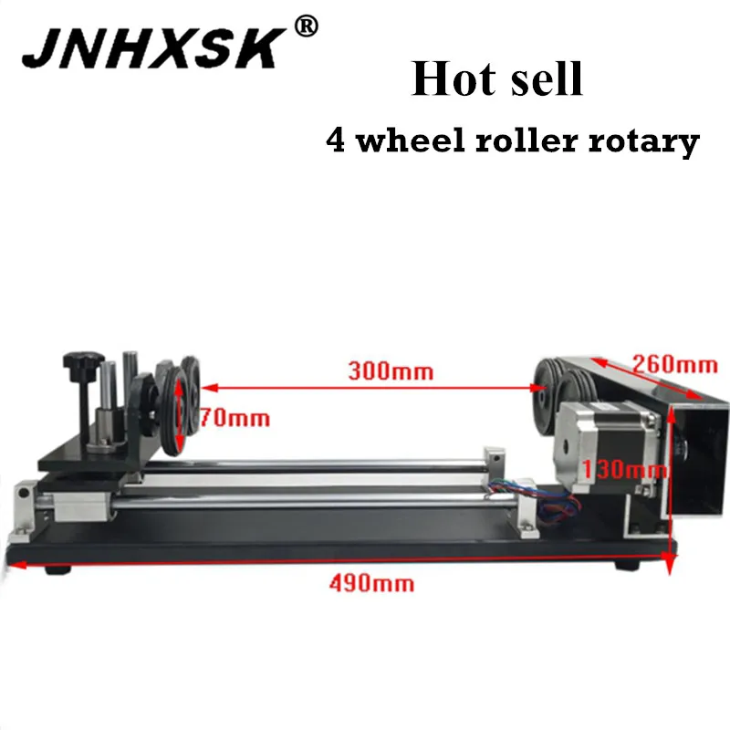 JNHXSK 4 wheel roller rotary for CO2 laser engraver and cutter machine 4060/6090 DIY Cylinder objects,glass ,cup low price
JNHXSK 4 wheel roller rotary for CO2 laser engraver and cutter machine 4060/6090 DIY Cylinder objects,glass ,cup low price