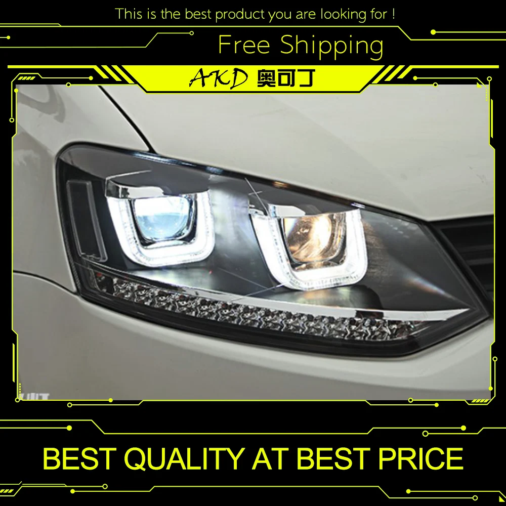 AKD Car Styling for VW Polo Headlights 2009-2015 GTI LED Headlight DRL Bi Xenon Lens High Low Beam Parking Fog Lamp Accessories
AKD Car Styling for VW Polo Headlights 2009-2015 GTI LED Headlight DRL Bi Xenon Lens High Low Beam Parking Fog Lamp Accessories