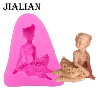 Dancing ballet girl soap mould Party wedding cake decorating tools DIY baking fondant silicone mold T0152
Dancing ballet girl soap mould Party wedding cake decorating tools DIY baking fondant silicone mold T0152