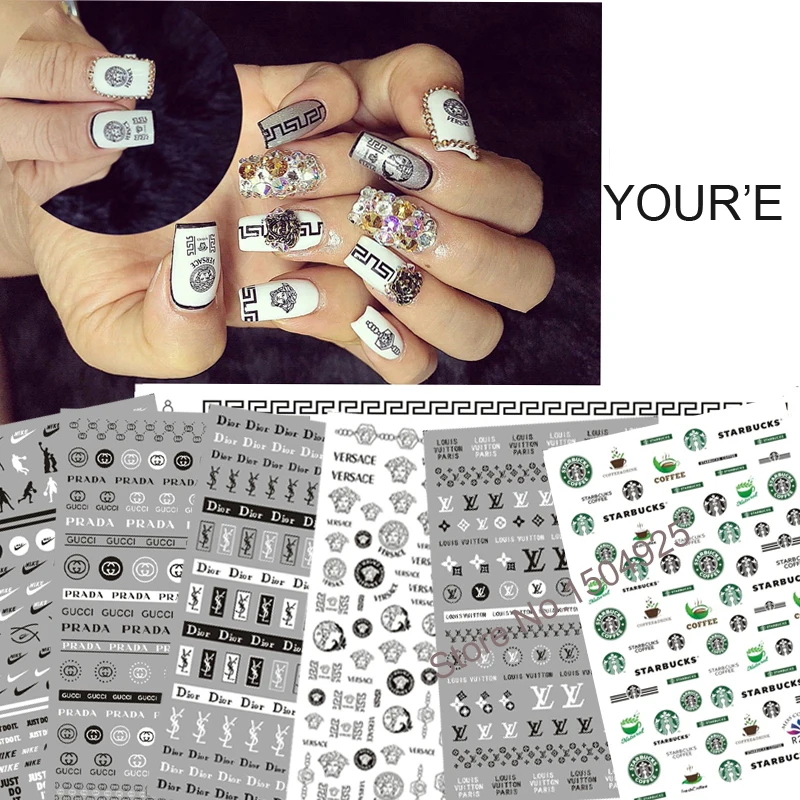 Nail Art Decorations Black Stickers Sport Brand Nail Sticker Self-adhesive DIY Decals Tips Rose Gold Nail Art Stickers Decals
Nail Art Decorations Black Stickers Sport Brand Nail Sticker Self-adhesive DIY Decals Tips Rose Gold Nail Art Stickers Decals