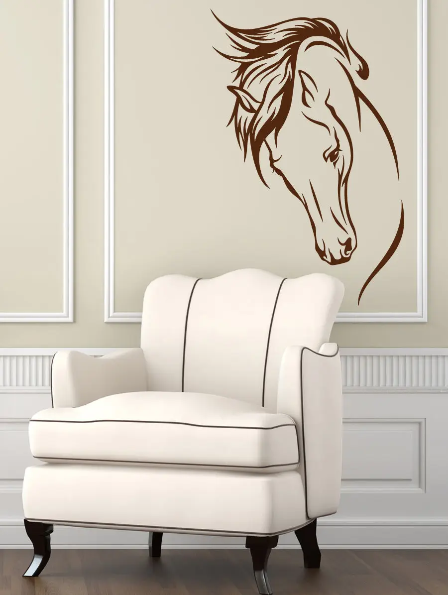 High Quality Art Vinyl Decal Wall Vinyl Decal Room Sticker Animals Nice Horse Head Home Interior Decor Mural A-45
High Quality Art Vinyl Decal Wall Vinyl Decal Room Sticker Animals Nice Horse Head Home Interior Decor Mural A-45