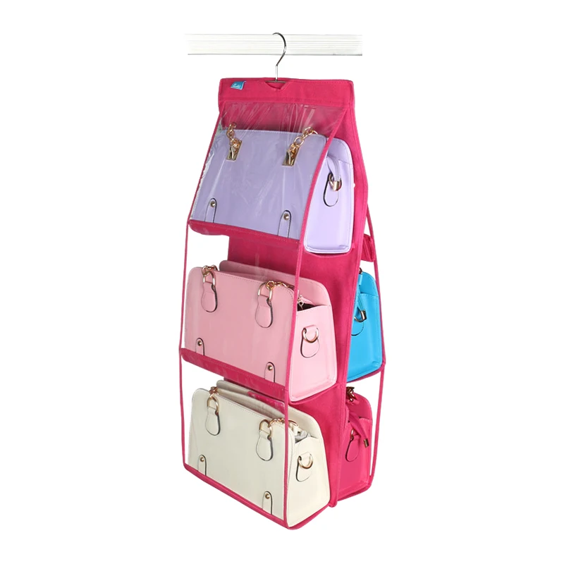 Transparent Dust proof Non-woven 6 Pocket Hanging Storage Bag Purse Handbag Tote Bag Storage Organizer Closet Rack Hangers U0765
Transparent Dust proof Non-woven 6 Pocket Hanging Storage Bag Purse Handbag Tote Bag Storage Organizer Closet Rack Hangers U0765
