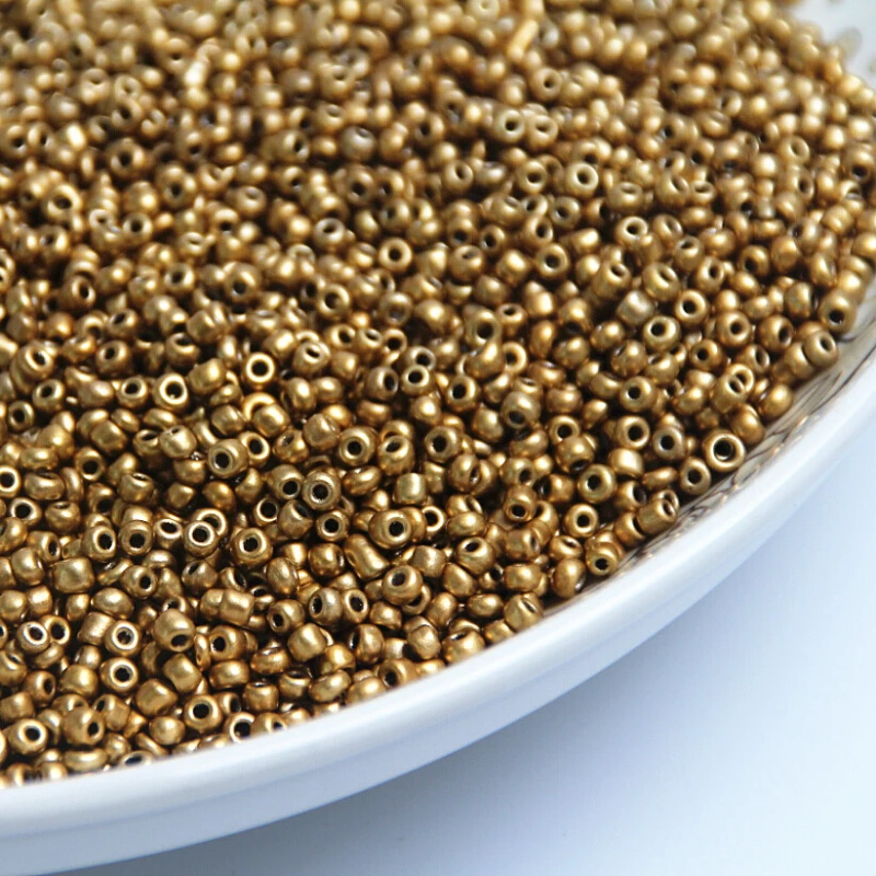 Gold 2mm 3mm 4mm Jewelry Glass Czech Seed Beads Spacer Beads For Jewelry Making DIY Necklace Bracelet Summer Style
Gold 2mm 3mm 4mm Jewelry Glass Czech Seed Beads Spacer Beads For Jewelry Making DIY Necklace Bracelet Summer Style