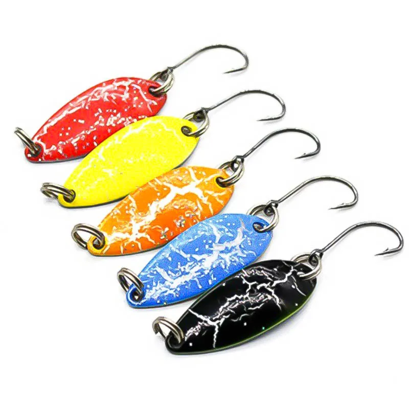 New 5pcs/lot 3g 3.2cm Fishing Tackle Bait Fishing Metal Spoon Lure Bait For Trout Bass Spoons Small Hard Sequins Spinner Spoon
New 5pcs/lot 3g 3.2cm Fishing Tackle Bait Fishing Metal Spoon Lure Bait For Trout Bass Spoons Small Hard Sequins Spinner Spoon