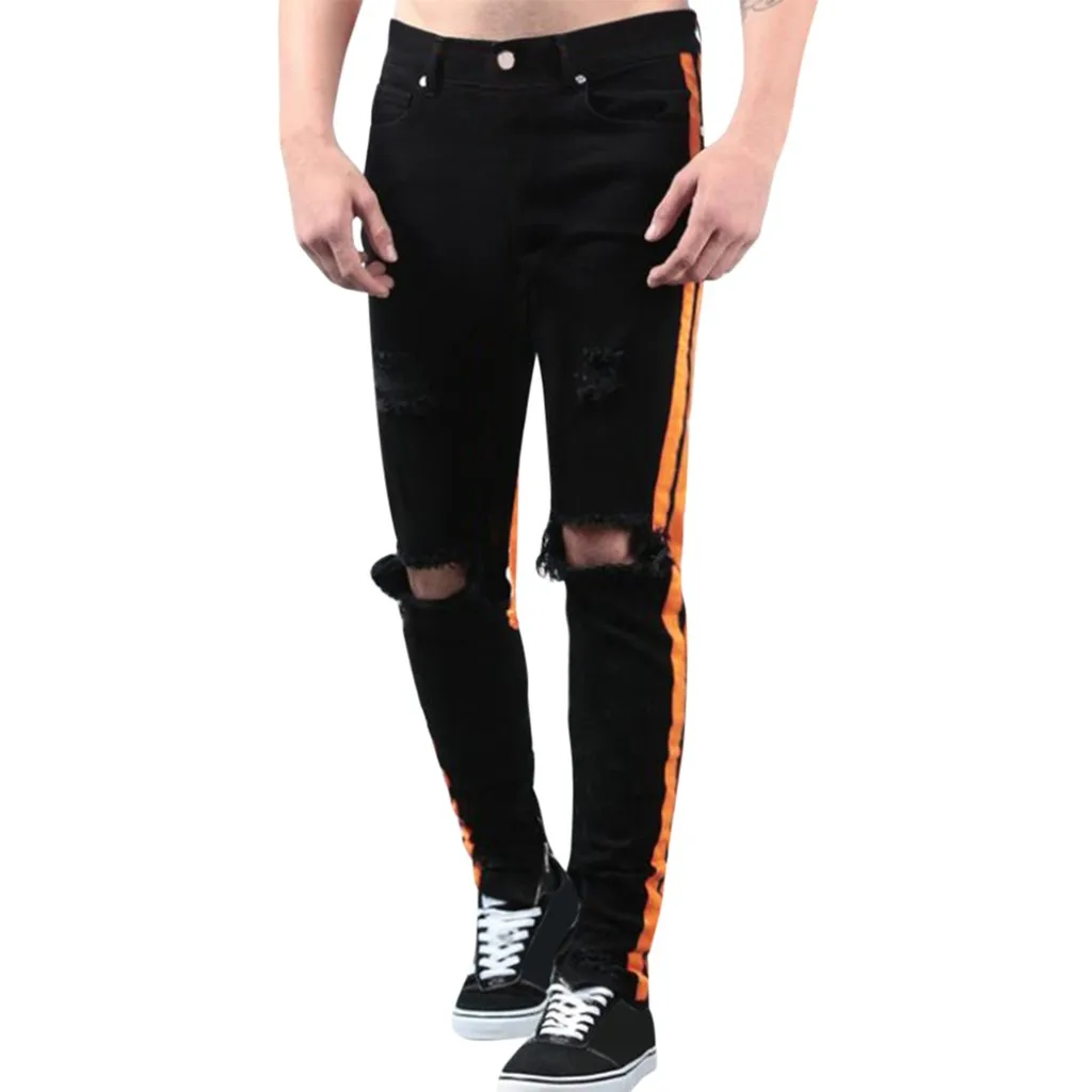 Men Stylish Ripped Jeans Pants Biker Skinny Slim Straight Frayed Denim Trousers New Fashion Skinny Jeans Black Man Jean 7.12
Men Stylish Ripped Jeans Pants Biker Skinny Slim Straight Frayed Denim Trousers New Fashion Skinny Jeans Black Man Jean 7.12
