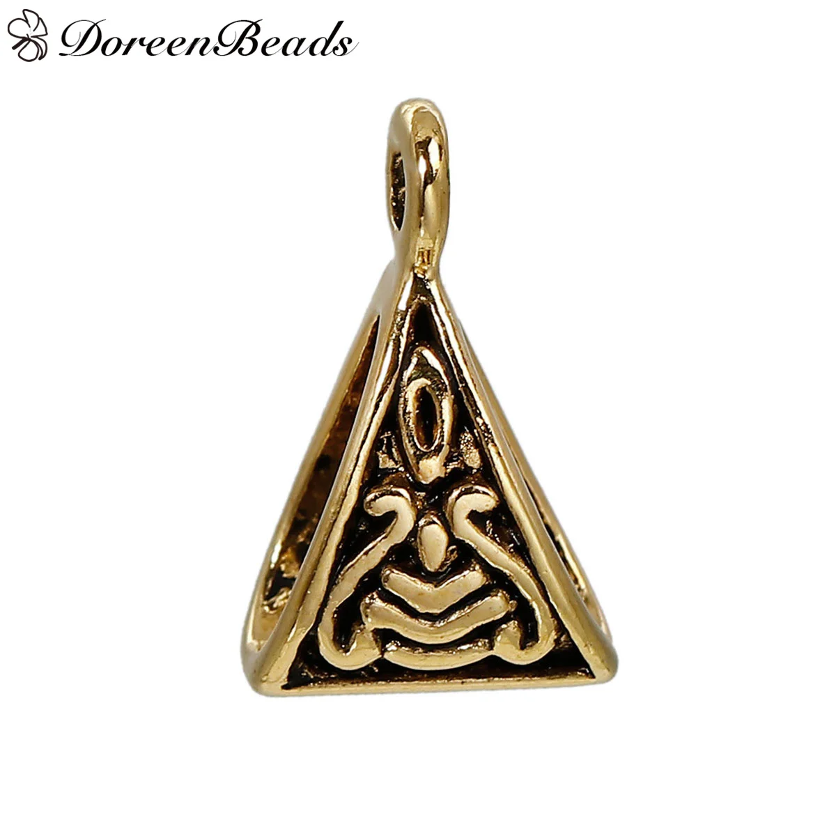 European Style Bails Beads Triangle Gold Tone Antique Gold Pattern Carved 15mm(5/8")x 10mm(3/8"), 50 PCs 2016 new
European Style Bails Beads Triangle Gold Tone Antique Gold Pattern Carved 15mm(5/8")x 10mm(3/8"), 50 PCs 2016 new