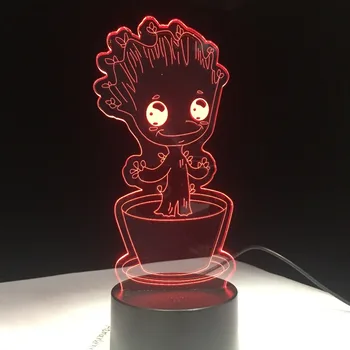 Baby Groot Movie Hero Touch Control Night Light LED Stereo Acrylic Panel Table Decoration 7 Colors Change Bedroom Lamp
Baby Groot Movie Hero Touch Control Night Light LED Stereo Acrylic Panel Table Decoration 7 Colors Change Bedroom Lamp