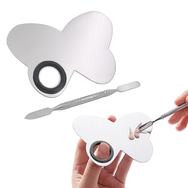 Premium 1set Cosmetic Makeup Palette+Spatula Foundation Cream Powder Liquid Polish Mixing Tools 4 Shape Stainless Steel/Plastic
Premium 1set Cosmetic Makeup Palette+Spatula Foundation Cream Powder Liquid Polish Mixing Tools 4 Shape Stainless Steel/Plastic