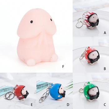Helmet Cute Keychain Keyring Collection Phone Strap Cure Decor Gift Dingding Squishy Reliever Prank Funny Toy Creative Keychain
Helmet Cute Keychain Keyring Collection Phone Strap Cure Decor Gift Dingding Squishy Reliever Prank Funny Toy Creative Keychain