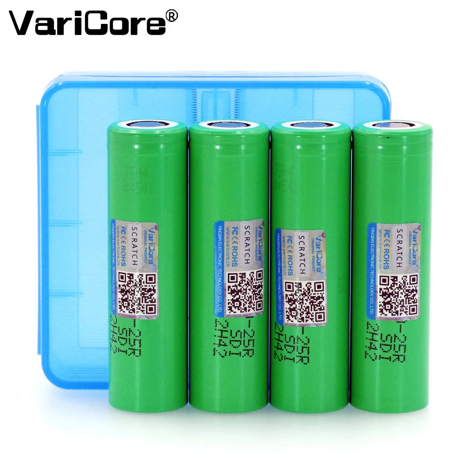 4PCS VariCore 18650 INR1865025R 20A discharge lithium batteries, 2500mAh electronic cigarette Power Battery
4PCS VariCore 18650 INR1865025R 20A discharge lithium batteries, 2500mAh electronic cigarette Power Battery
