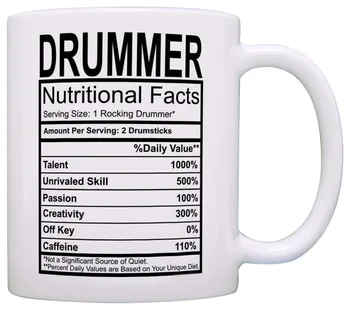 Drummer Gifts Drummer Nutritional Facts Label Percussion Drum Player Gift Coffee Mug Tea Cup Christmas Present Birthday Gift
Drummer Gifts Drummer Nutritional Facts Label Percussion Drum Player Gift Coffee Mug Tea Cup Christmas Present Birthday Gift