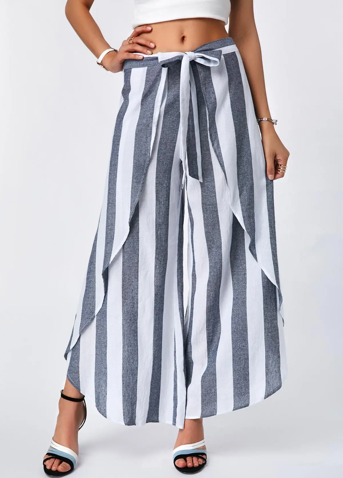 Belted Box Pleated stripe Pants Women Elegant Loose Long Pants 2018 Fall Wide Leg Pants
Belted Box Pleated stripe Pants Women Elegant Loose Long Pants 2018 Fall Wide Leg Pants