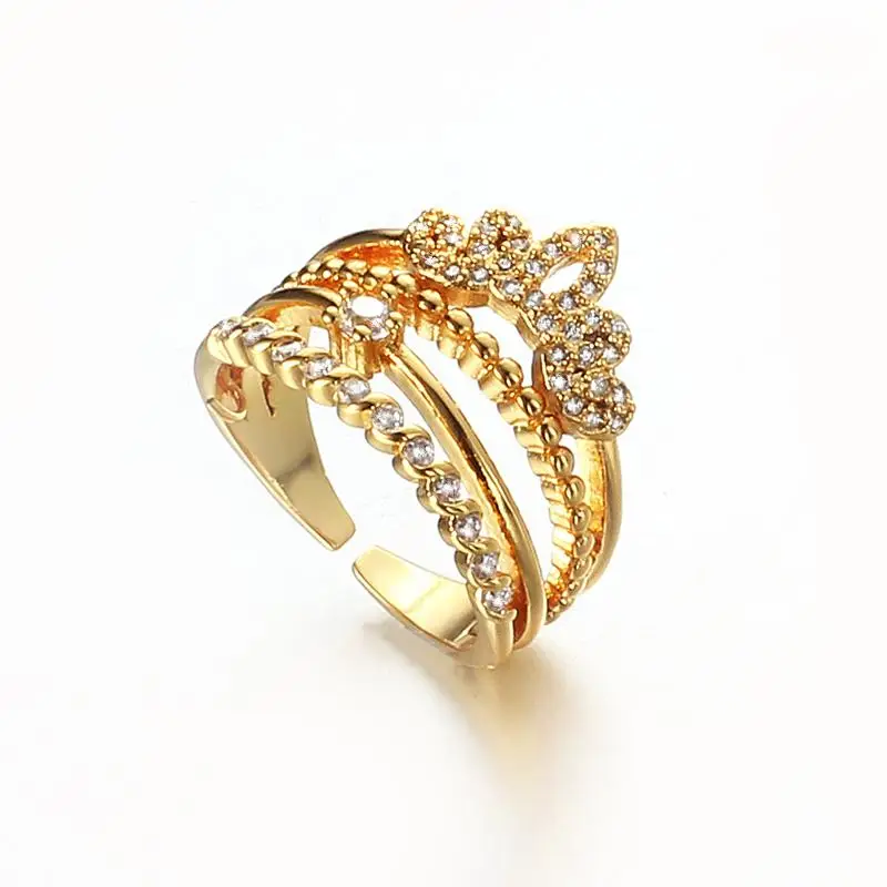 Multi-layers plated gold Crown Rings for women love crystal jewelry wedding rings YY0226 ABC
Multi-layers plated gold Crown Rings for women love crystal jewelry wedding rings YY0226 ABC