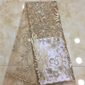 African Lace Fabric 2019 High Quality Lace With Sequins Fashion French Tulle Lace Fabric For Party Dresses Gold (XZS-4-19
African Lace Fabric 2019 High Quality Lace With Sequins Fashion French Tulle Lace Fabric For Party Dresses Gold (XZS-4-19
