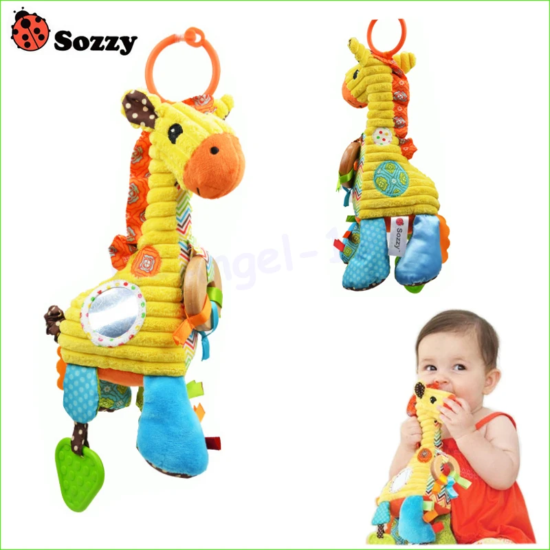 1pcs Lovely Cartoon Giraffe Pattern Baby Toys Musical Rattle Ring Bell Plush Children Puzzle Doll
1pcs Lovely Cartoon Giraffe Pattern Baby Toys Musical Rattle Ring Bell Plush Children Puzzle Doll